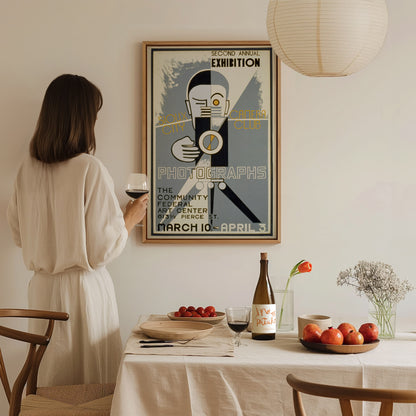 Vintage Photography Poster | Art Deco Camera Art | Framed or Unframed