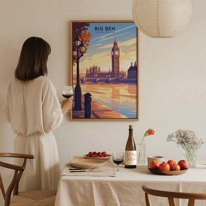 Big Ben London Poster | UK England Travel Wall Art