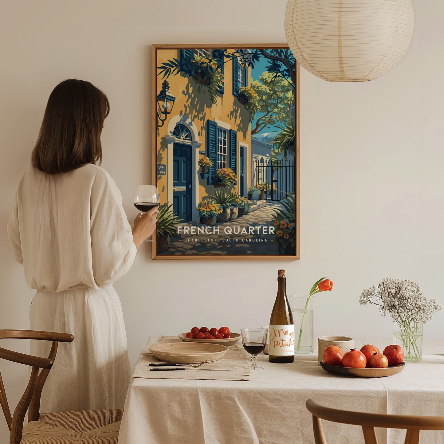 French Quarter Charleston Poster | Historic South Carolina Wall Art | Framed or Unframed