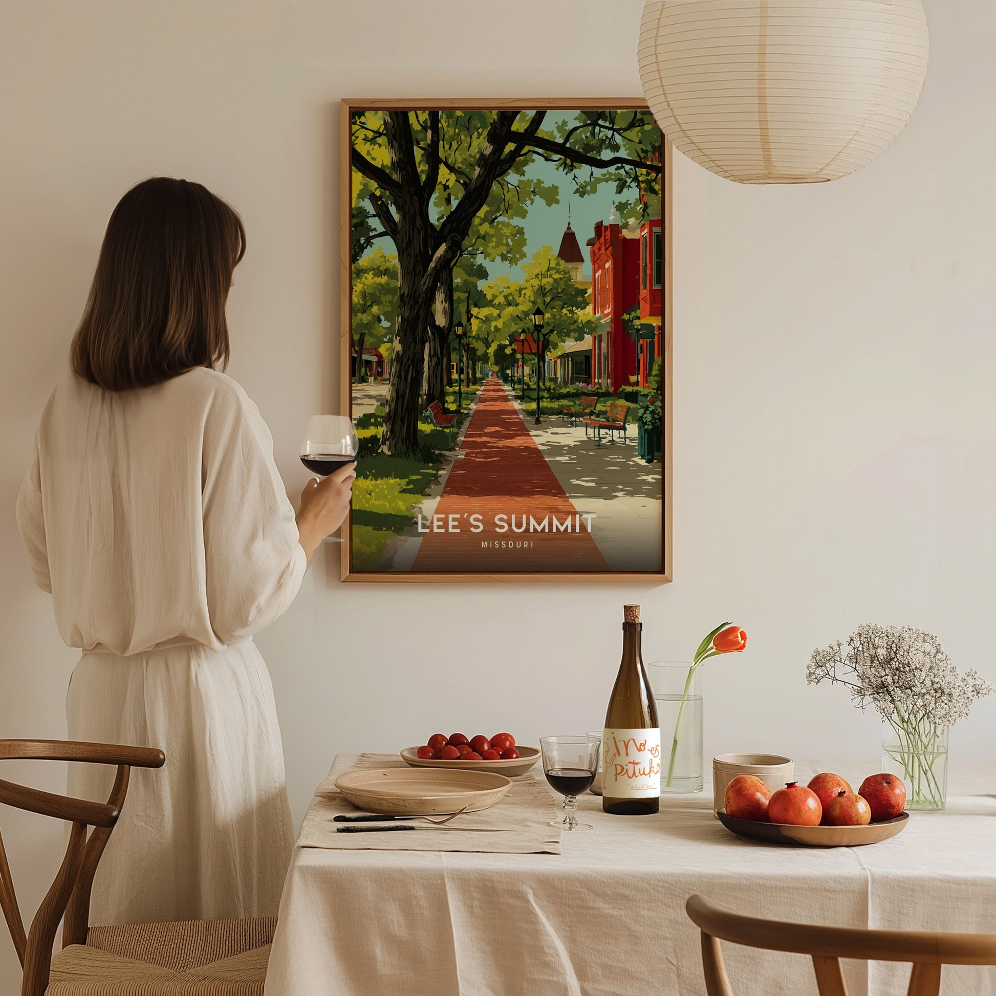 Lee's Summit Missouri Poster | Historic Downtown Wall Art Print