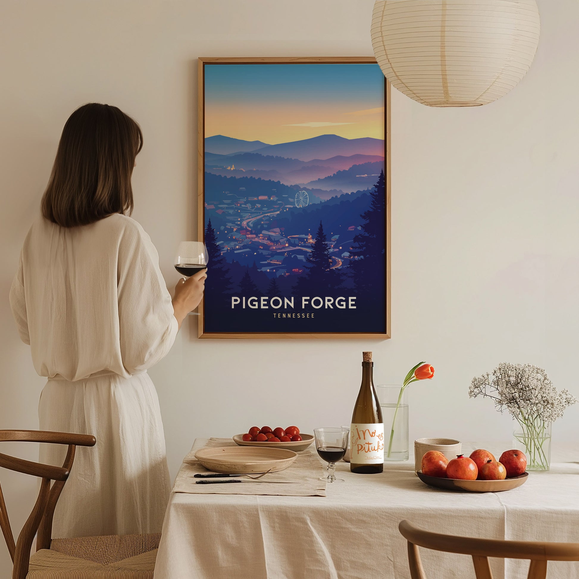 Pigeon Forge Tennessee Poster | Smoky Mountains Wall Art Print
