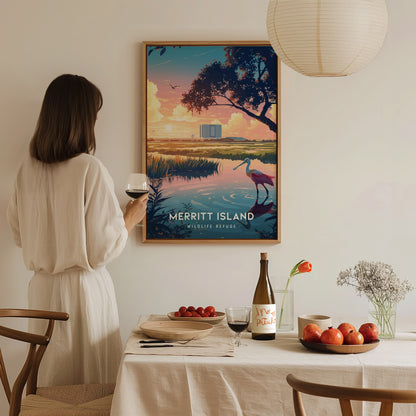 Merritt Island National Wildlife Refuge Poster | Space Coast Art