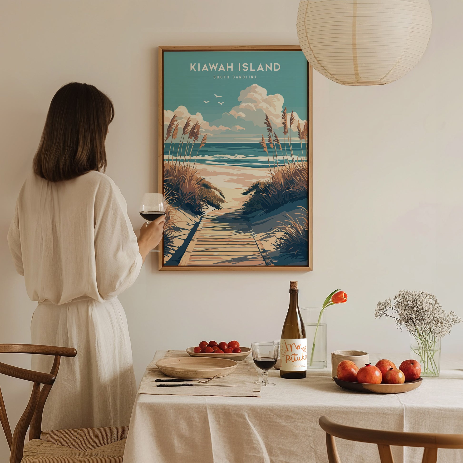 Kiawah Island Beach Poster | South Carolina Coastal Wall Art