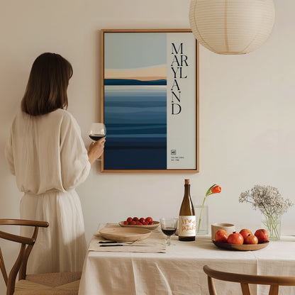 Maryland Poster | The Free State Minimalist Wall Art