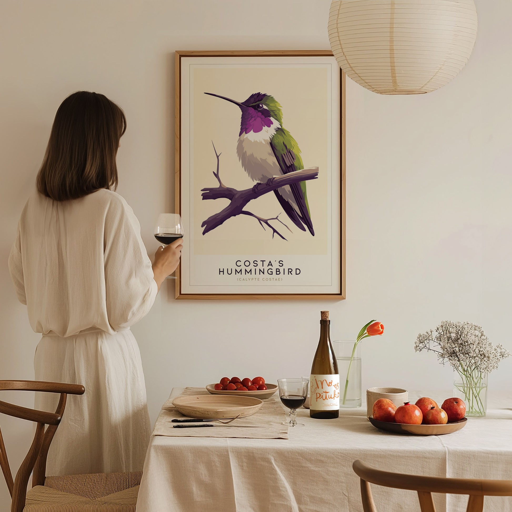 Costas Hummingbird Audubon Print | Bird Lover Wall Art | Framed or Unframed