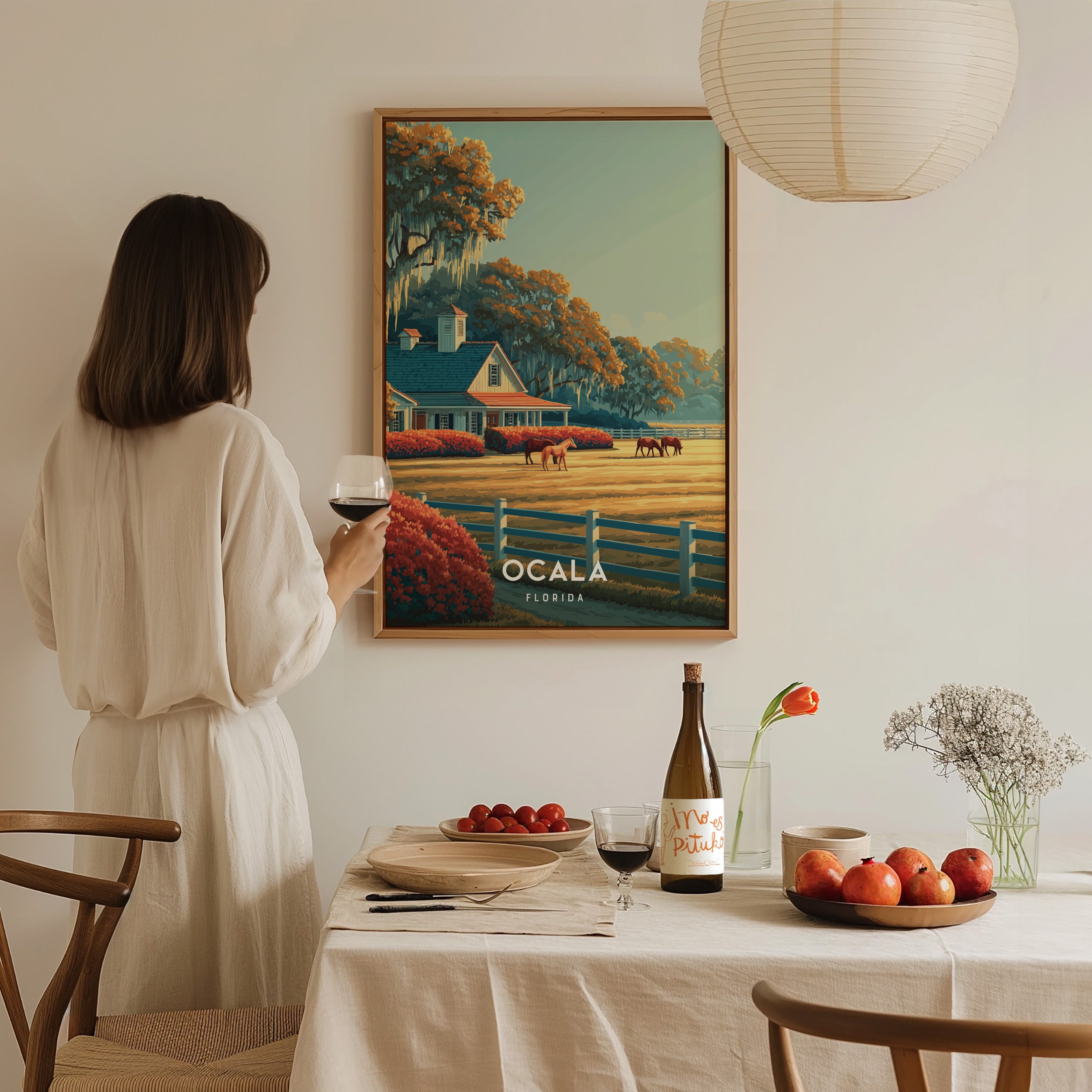 Jody O'Meara　ウォールアート　キャンバスプリント　ココペリ Ocala, Florida Poster | Horse Country & Rolling Hills Wall Art
