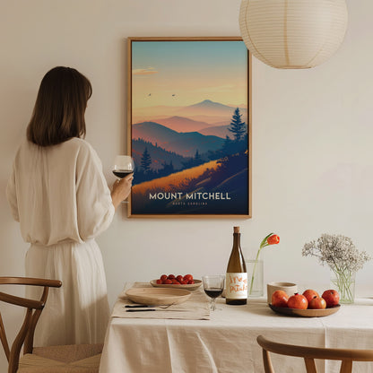 Mount Mitchell Poster | North Carolina Blue Ridge Wall Art