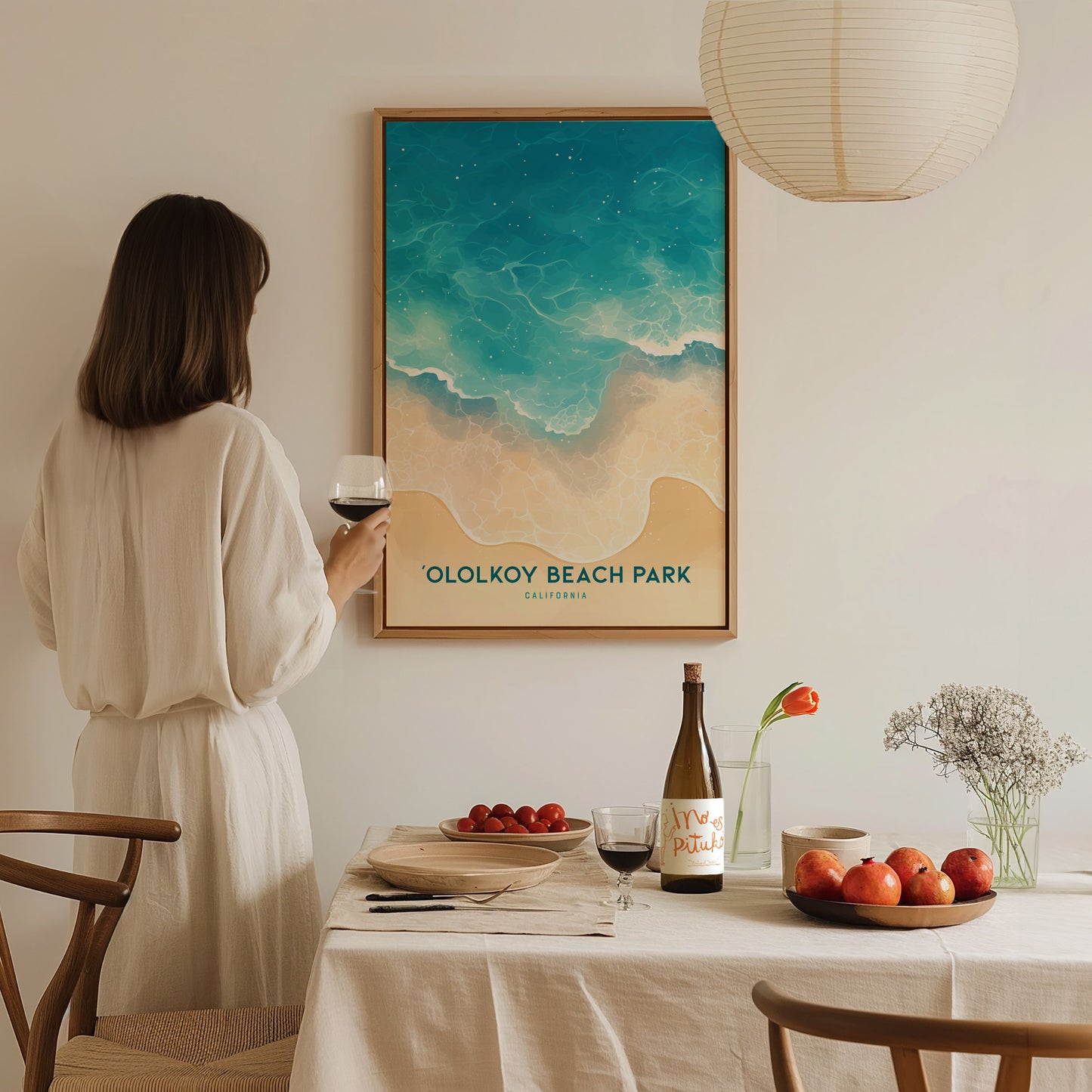 Ololkoy Beach Park Poster | Oxnard California Coastal Wall Art Print