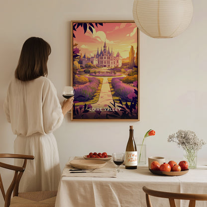 Loire Valley Poster | France Chateau Wall Art Print