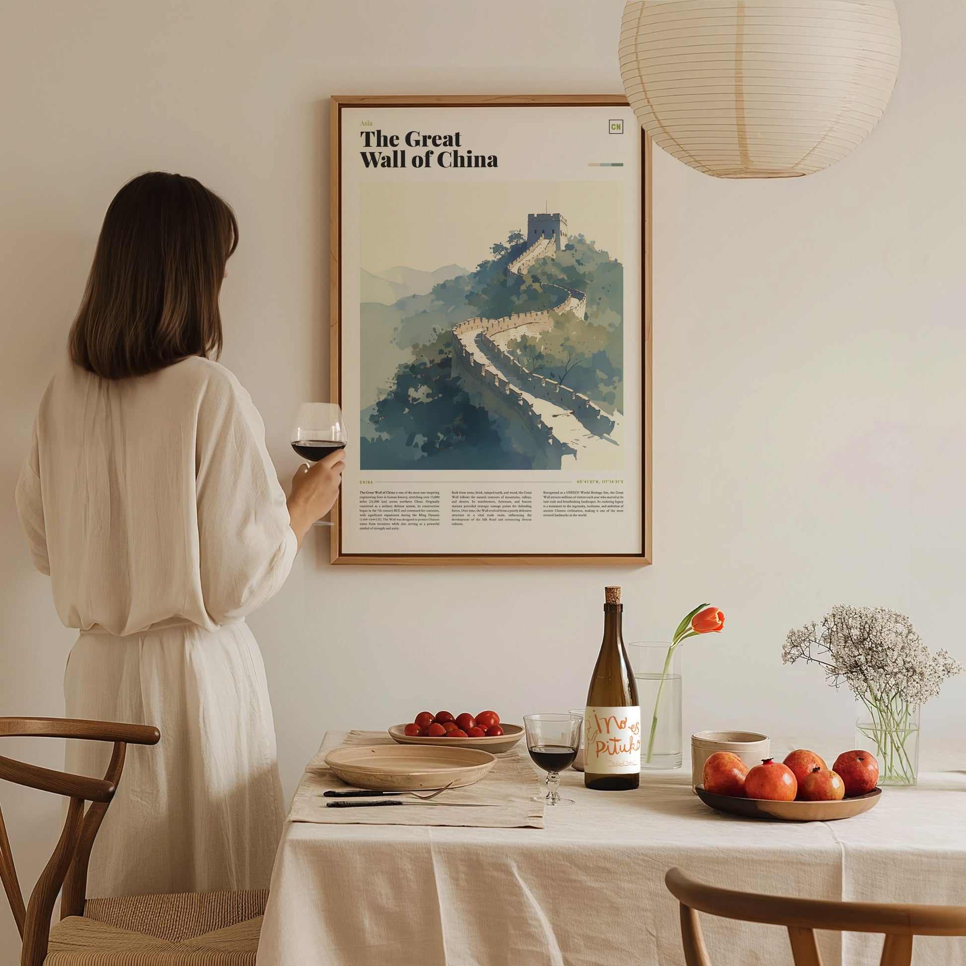 The Great Wall of China Poster | World Heritage Architecture Landmark Wall Art