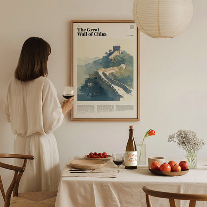 The Great Wall of China Poster | World Heritage Architecture Landmark Wall Art