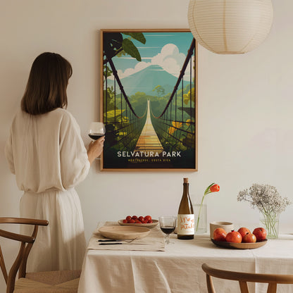 Selvatura Park Poster | Monteverde Costa Rica Cloud Forest Bridge Gift