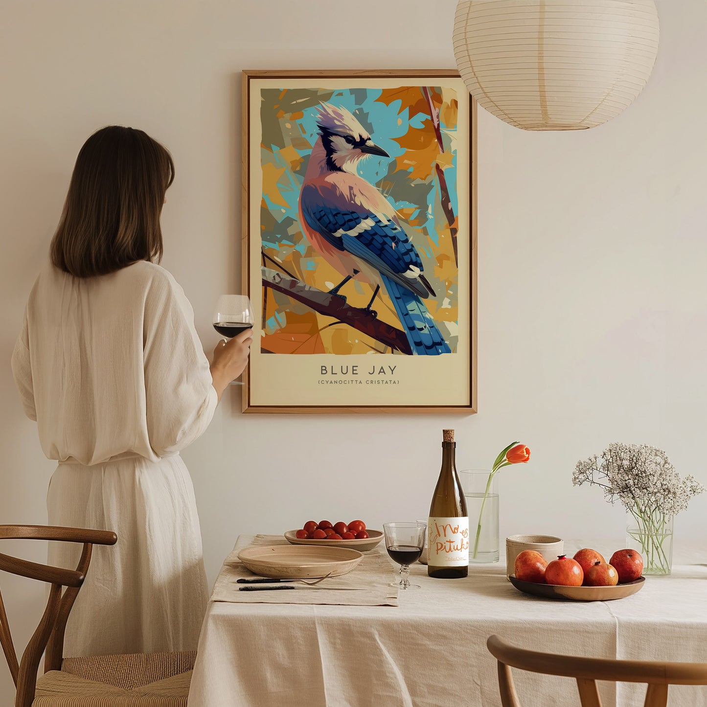 Blue Jay Audubon Print | Bird Lover Modern Wall Art | Framed or Unframed