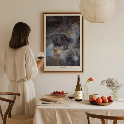 Superbubble Poster | N44 · Large Magellanic Cloud | NASA N44 Large Magellanic Cloud Astronomy Print — styled in a modern inte