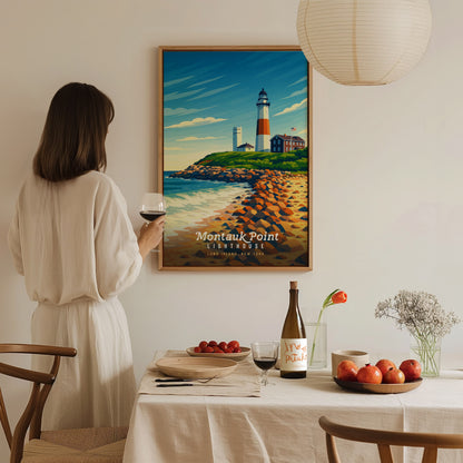 Montauk Point Lighthouse Poster | Long Island New York Wall Art