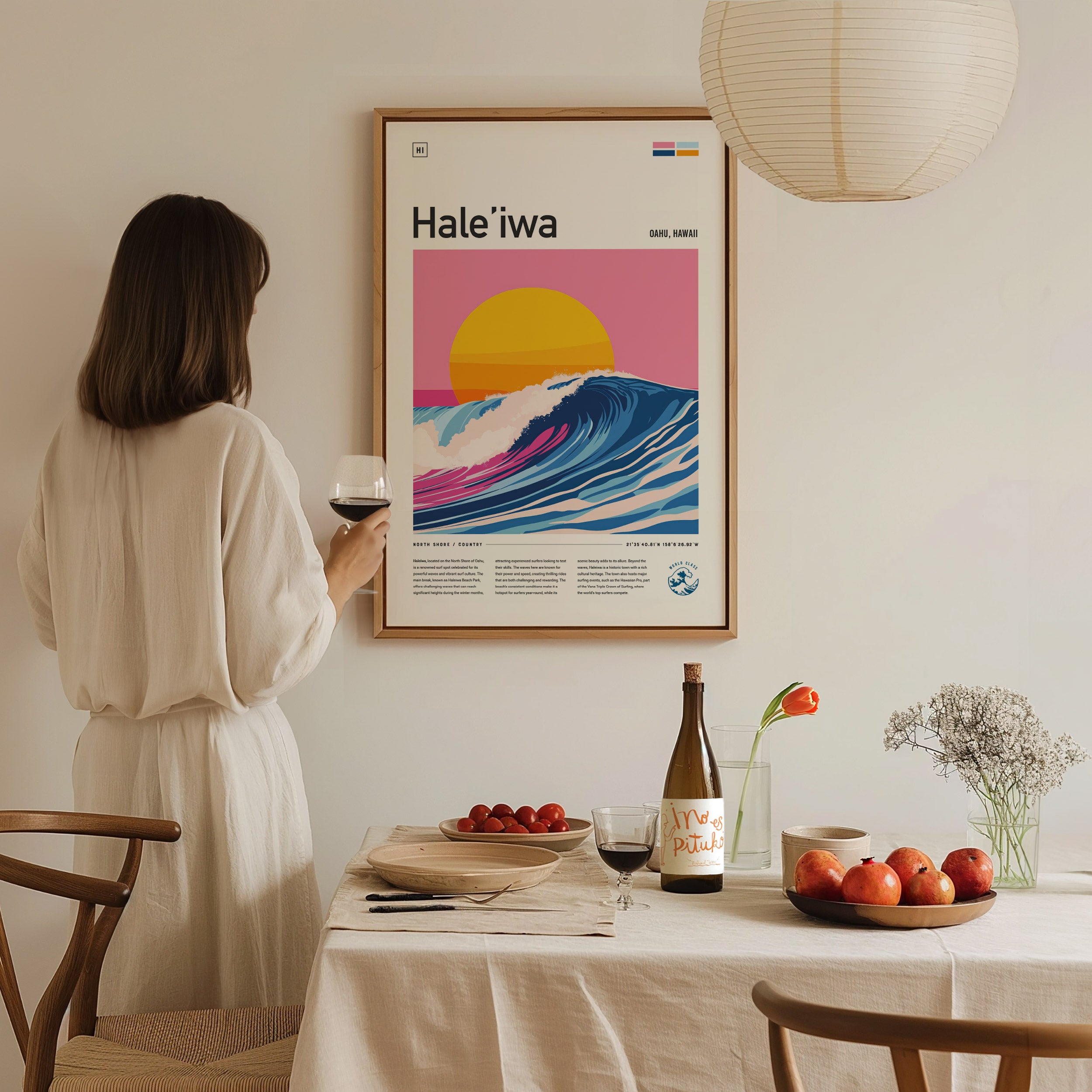 Haleiwa Surf Spot Poster | Hawaii North Shore Surfer Wall Art