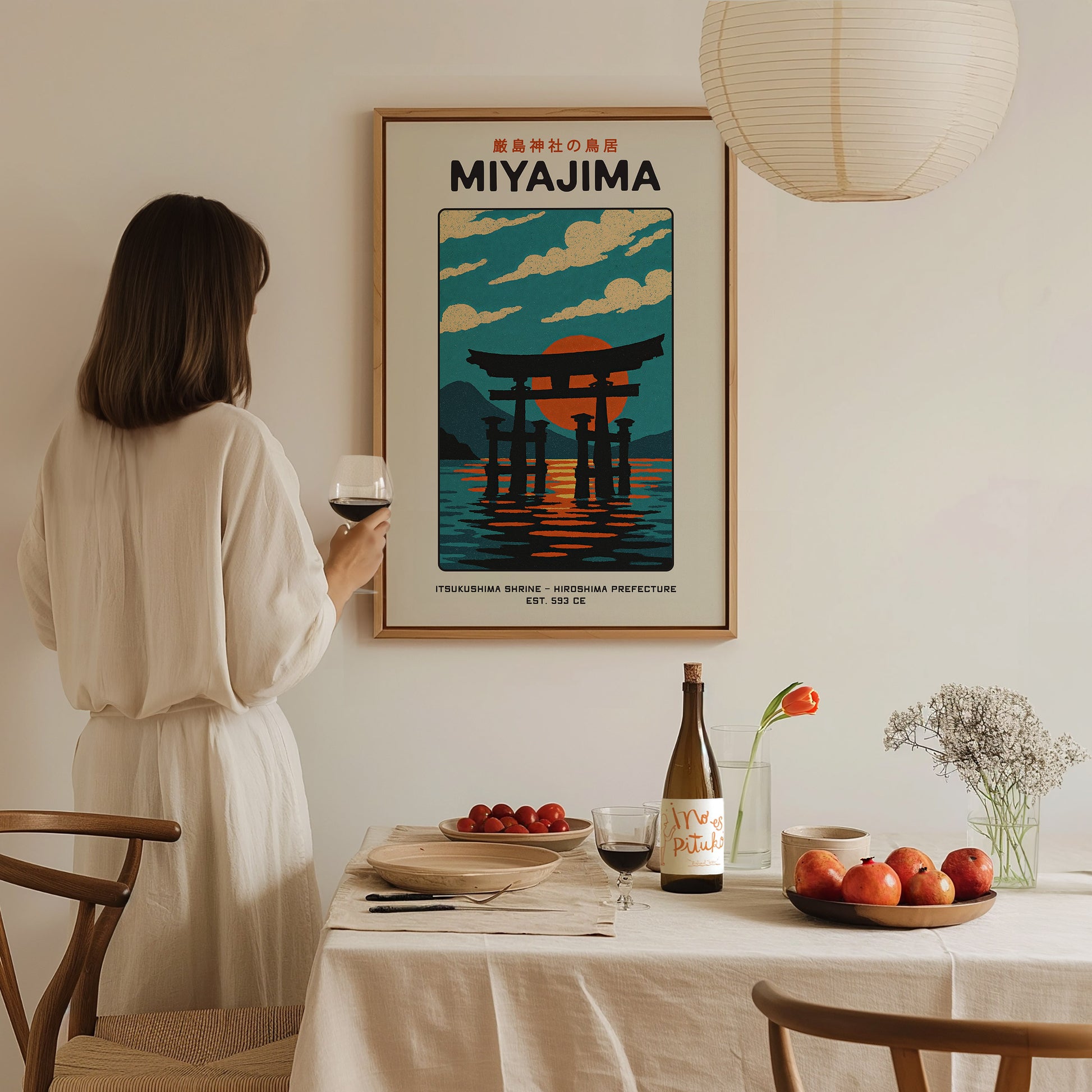 Miyajima Torii Gate Poster | Itsukushima Shrine Japan Wall Art