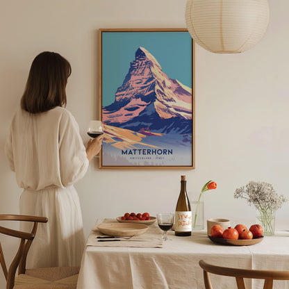 Matterhorn Poster | Iconic Alpine Peak Wall Art