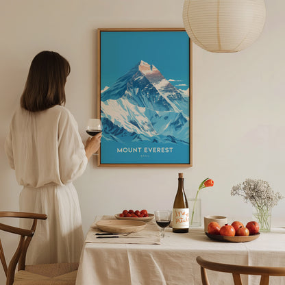 Mount Everest Poster | Nepal Himalaya Wall Art