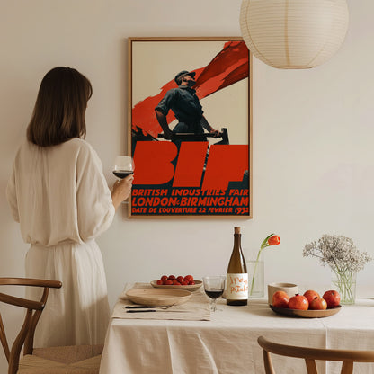 British Industries Fair Poster | Vintage 1932 BIF Industrial Art Deco Wall Art