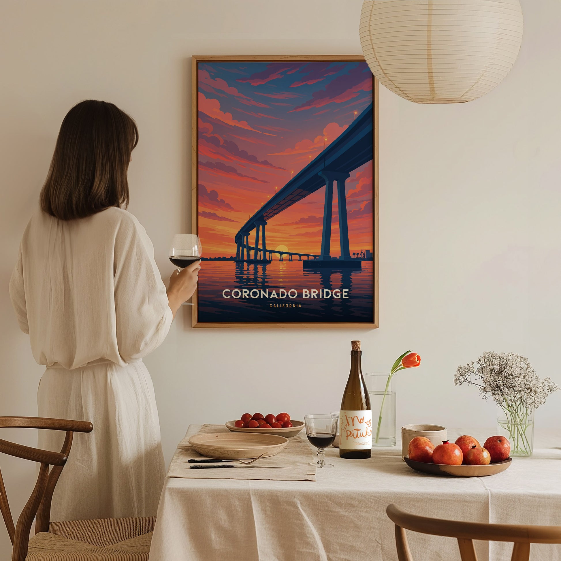 Coronado Bridge Poster | San Diego California Wall Art