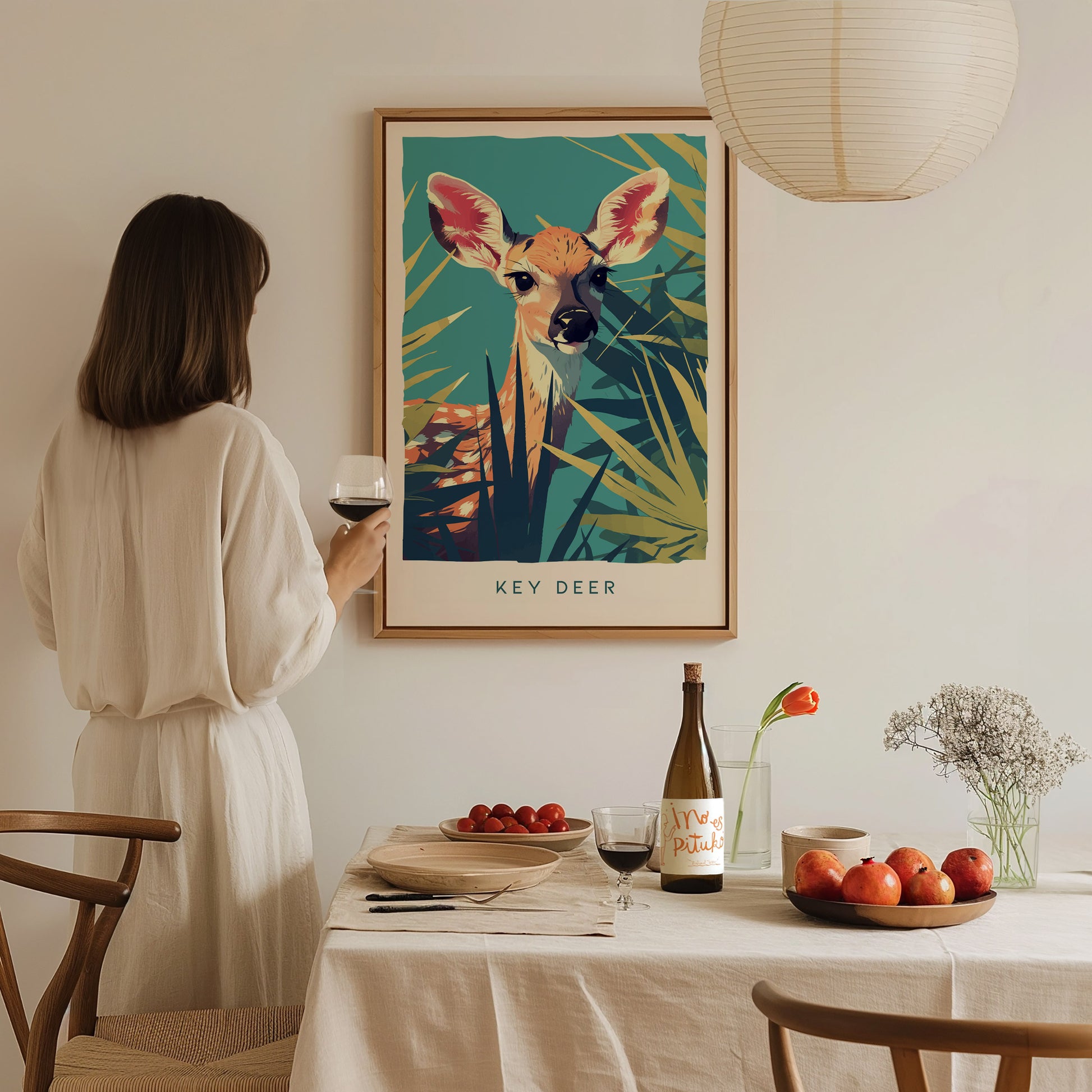 Key Deer Poster | Florida Keys Wildlife Wall Art