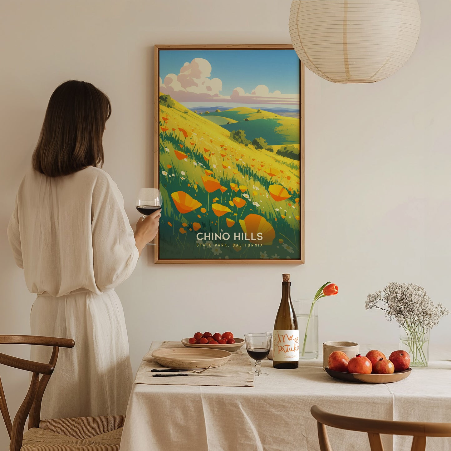 Chino Hills State Park Poster | California Wildflowers Wall Art | Framed or Unframed