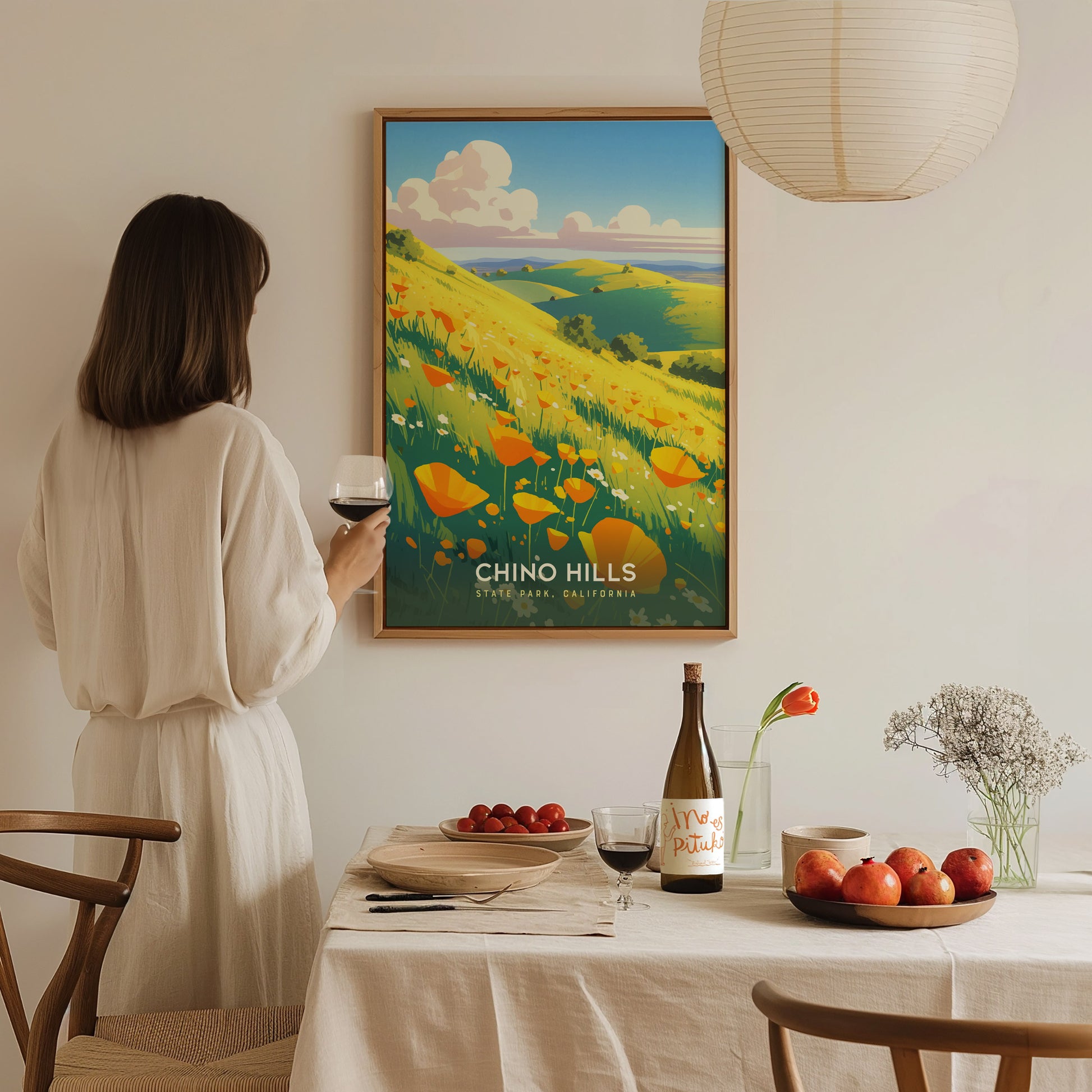 Chino Hills State Park Poster | California Wildflowers Wall Art | Framed or Unframed