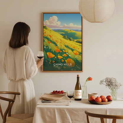 Chino Hills State Park Poster | California Wildflowers Wall Art | Framed or Unframed