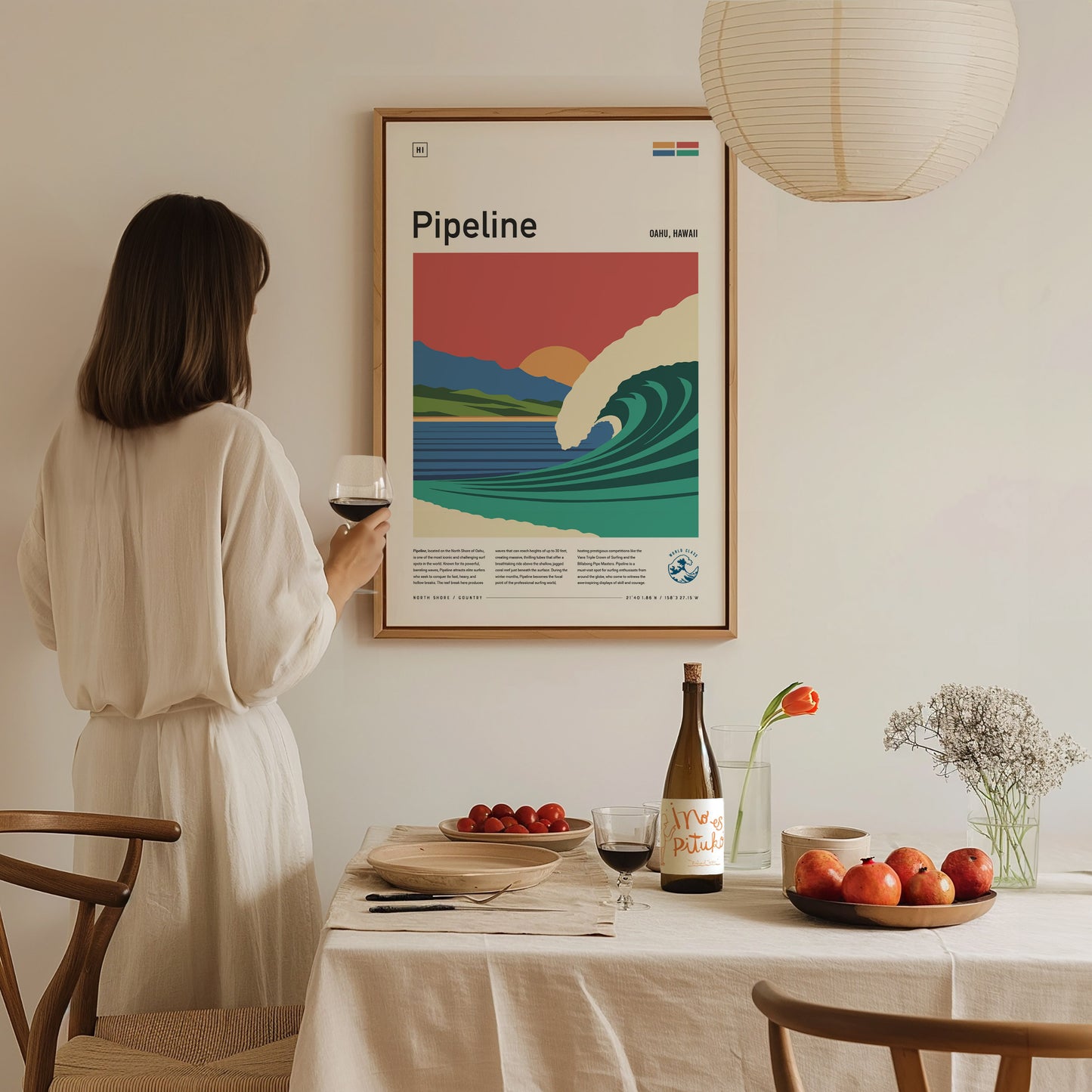 Pipeline Poster | Banzai Pipe North Shore | Oahu Hawaii Surf Spot