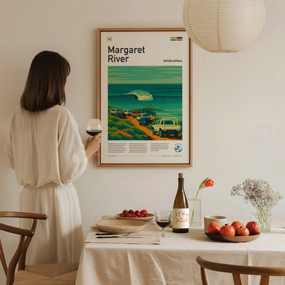 Margaret River Surf Poster | Western Australia Surf Art Print