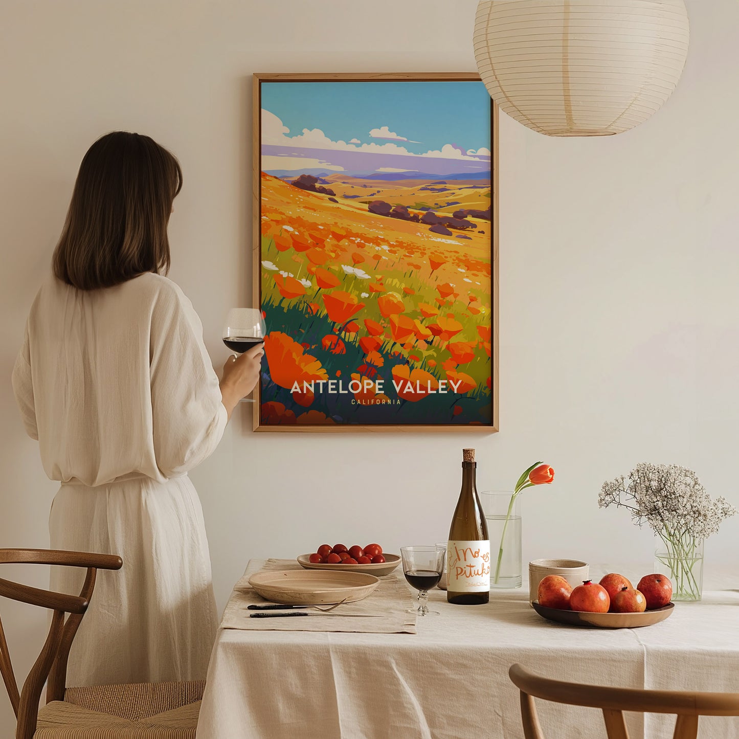 Antelope Valley Poppy Field Poster | California Super Bloom Wall Art | Framed or Unframed