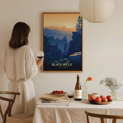 Black Hills Travel Print | South Dakota Nature Wall Art | Framed or Unframed