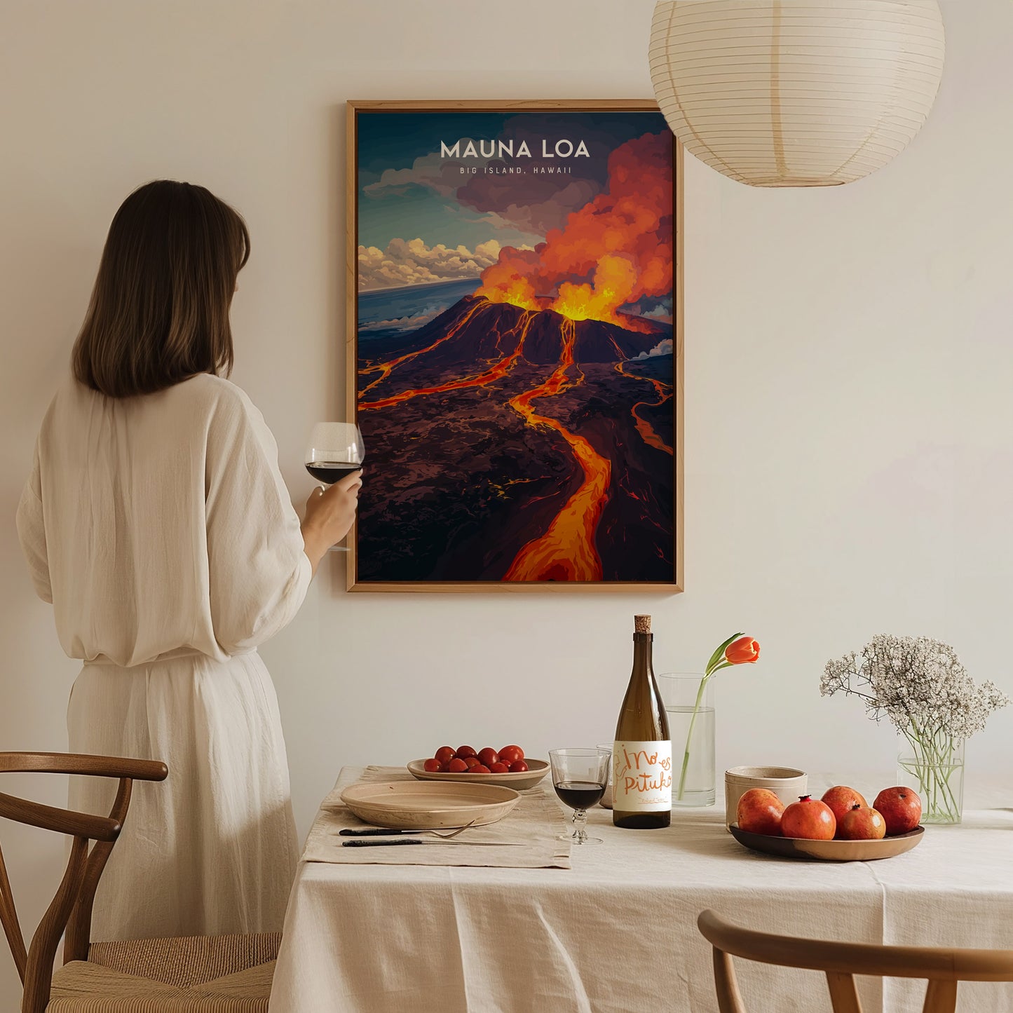 Mauna Loa Volcano Poster | Big Island Hawaii Wall Art Print