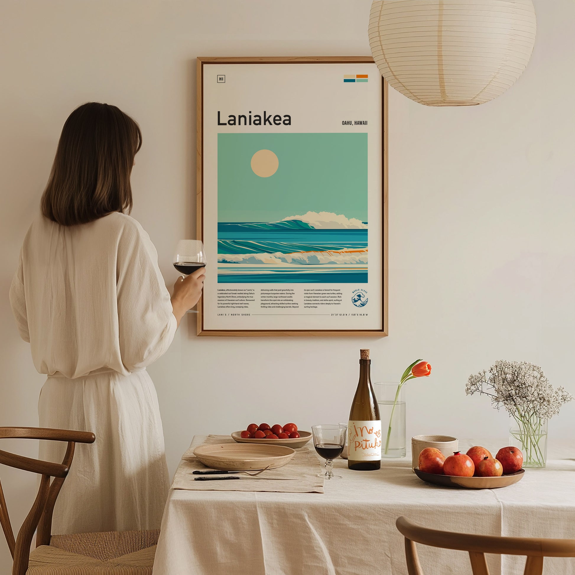 Laniakea North Shore Poster | Oahu Hawaii Surf Spot Wall Art