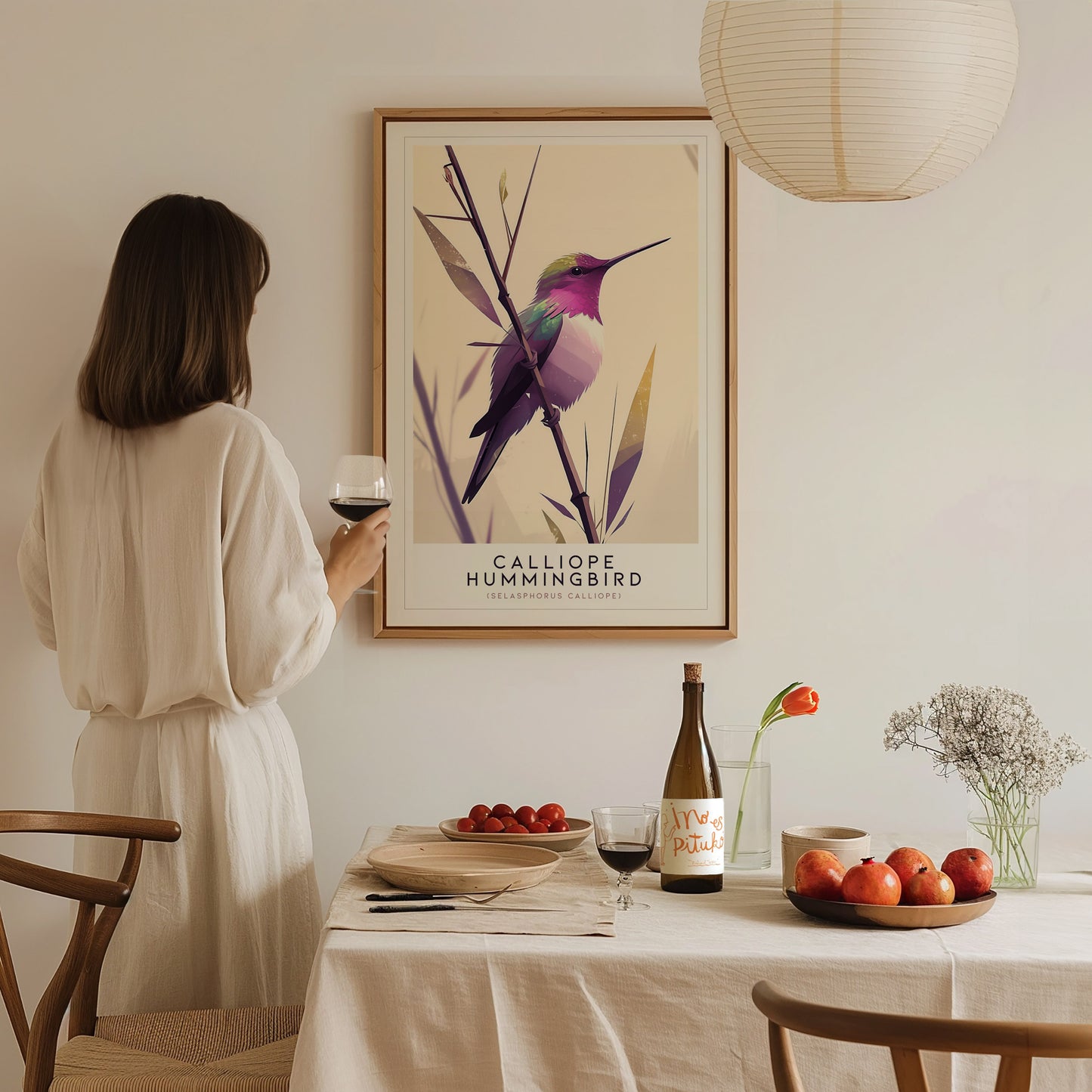 Calliope Hummingbird Audubon Print | Bird Lover Wall Art | Framed or Unframed