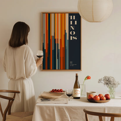 Illinois Poster | The Prairie State Wall Art