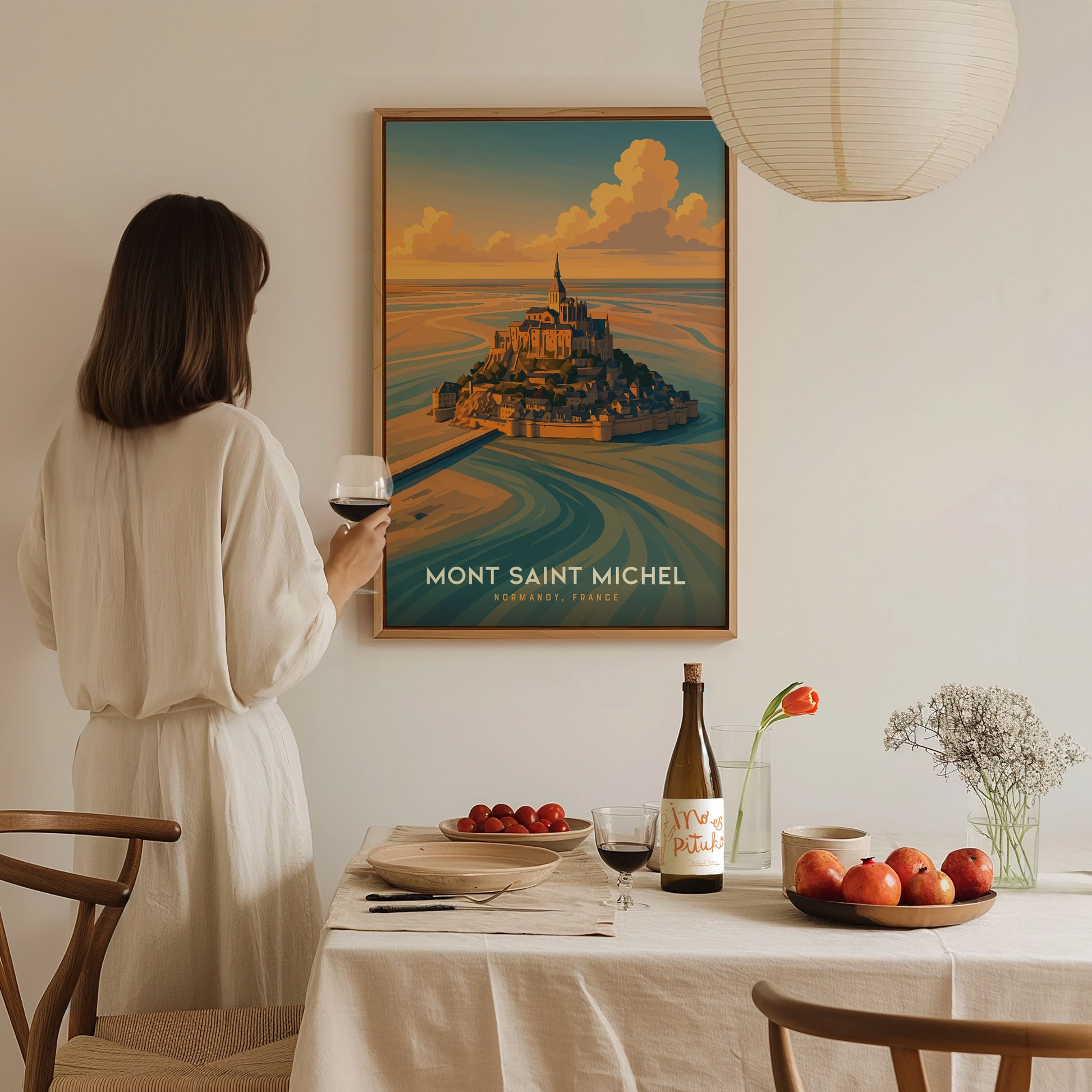 Mont-Saint-Michel Poster | Normandy France Wall Art
