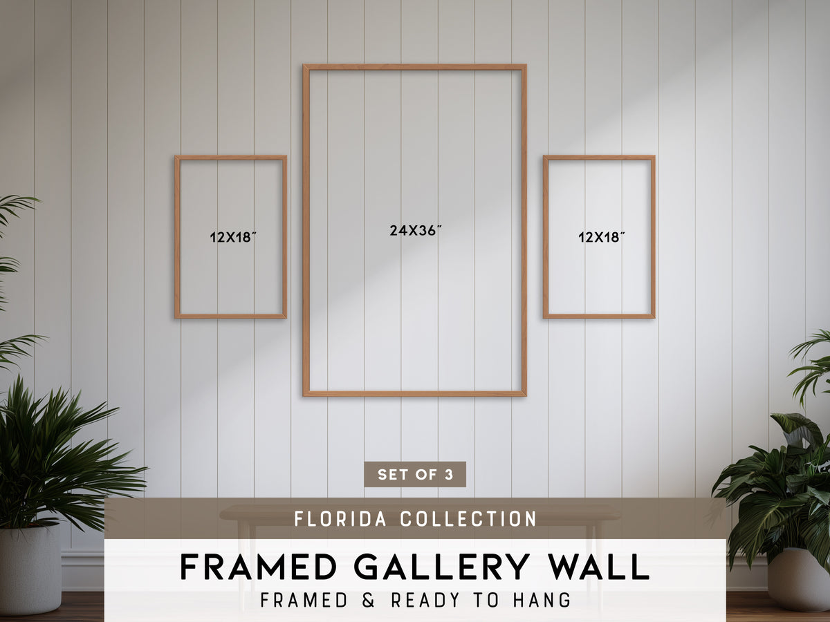 Florida Gallery Wall | Set of 3 | Art Print Set | Housewarming Gift