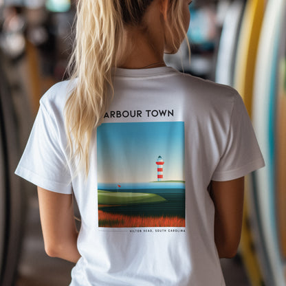 Harbour Town Golf T-Shirt | Low Country Links Classic Tee — design printed on the back of the t-shirt