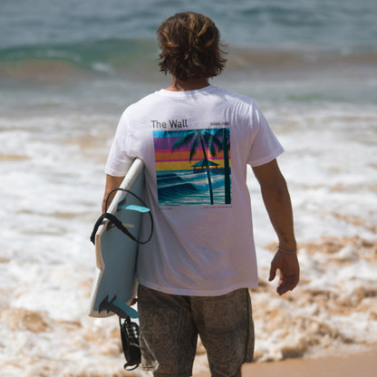 The Wall, Hawaii Surf T-Shirt | Raw Power, Island Soul — design printed on the back of the t-shirt